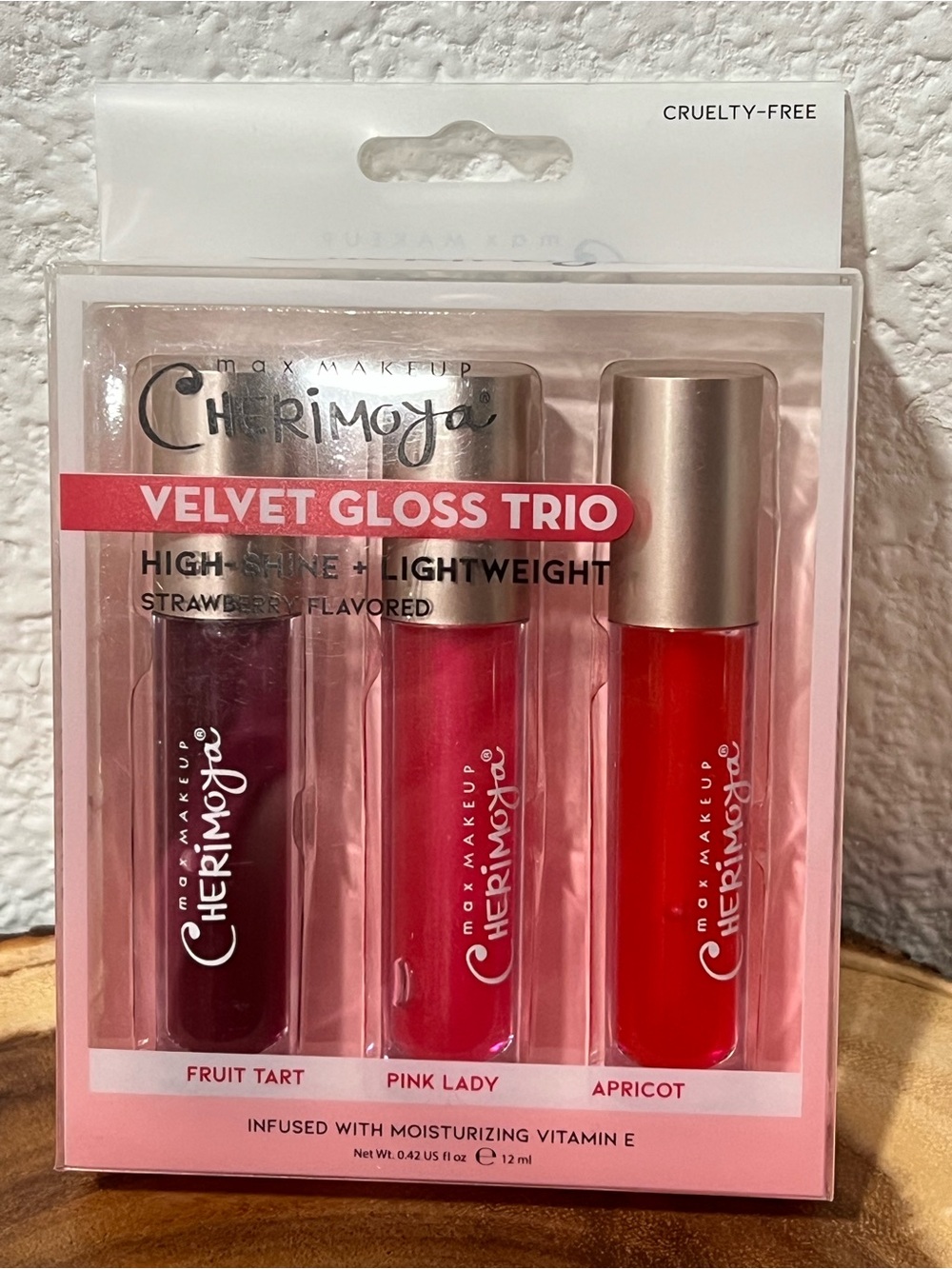 Cherimoya Velvet Gloss Trio - Fruit Tart, Pink Lady & Apricot